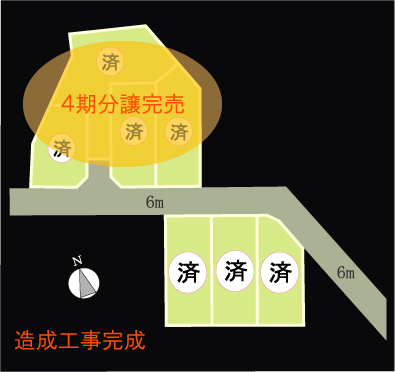 上福岡 ４期３区画区画図