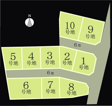 香川県高松市国分寺新名 ３期１０区画区画図