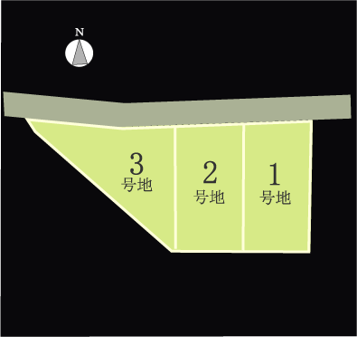 香川県高松市国分寺町新名 ４期３区画区画図