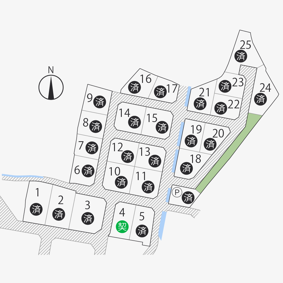 西山崎町(円座小)25区画