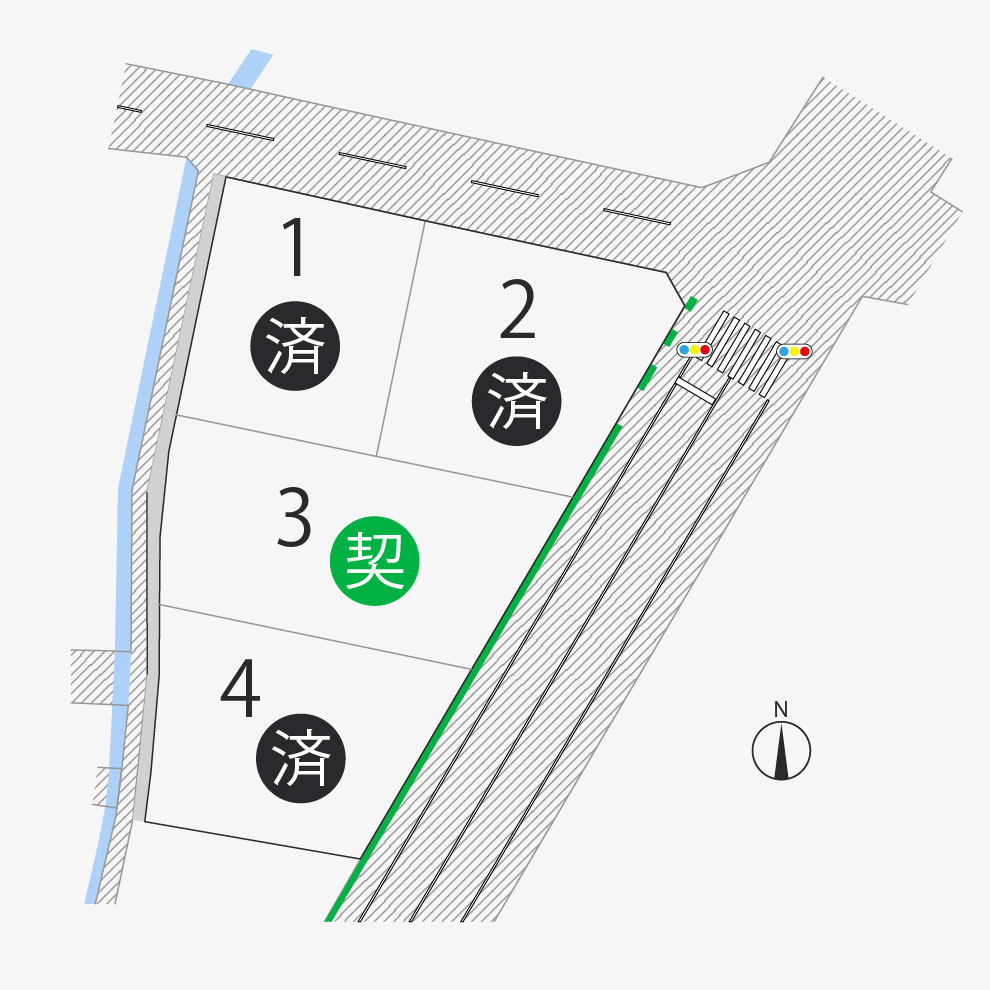 鬼無町４区画