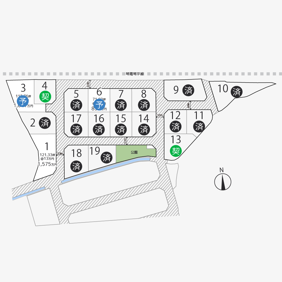 綾川町萱原2期19区画