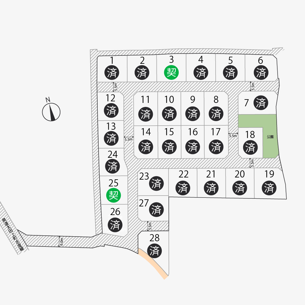 六条町2期28区画