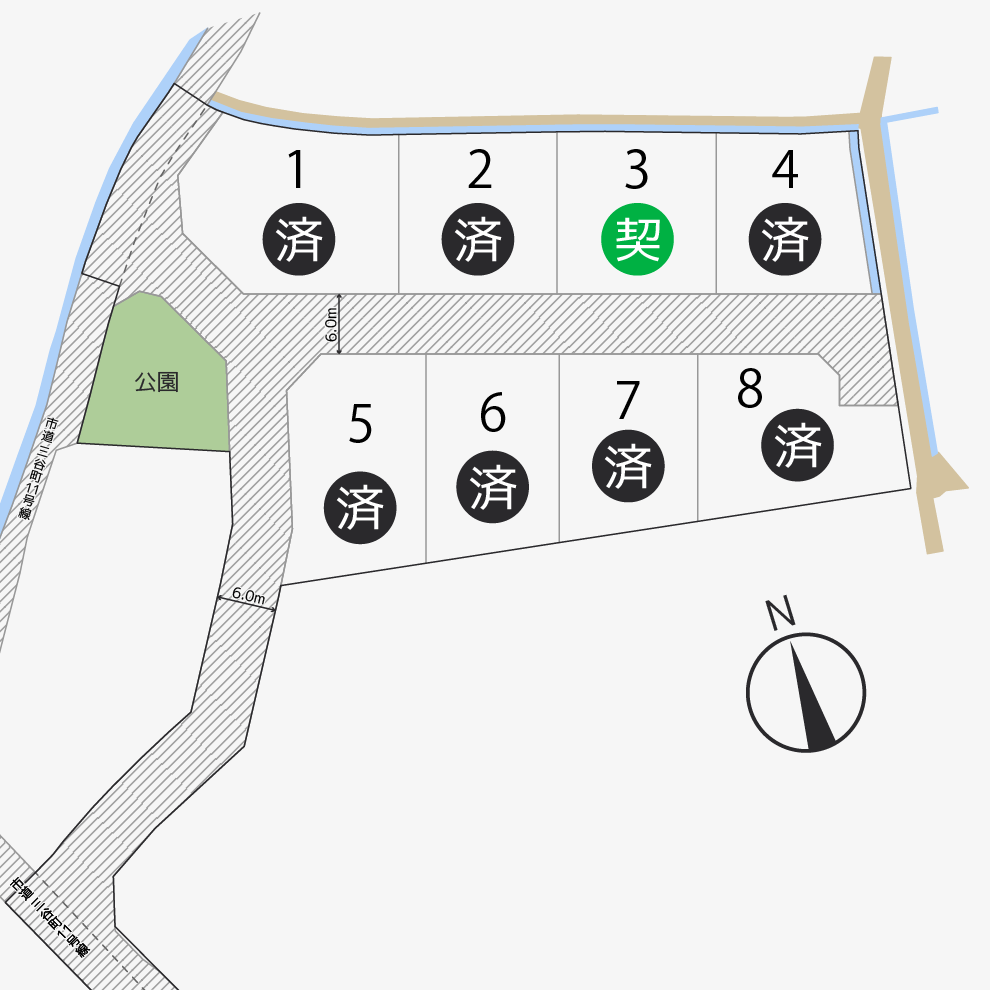 三谷町８区画